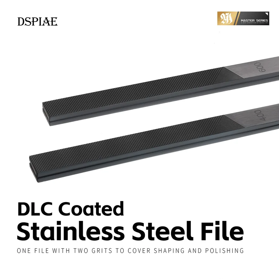 DSPIAE DSPIAE AT-FX DLC Coated Stainless Steel Hand File Grit#400/600/800/1200