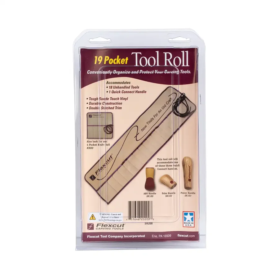Flexcut SK200 19 Pocket Tool Roll